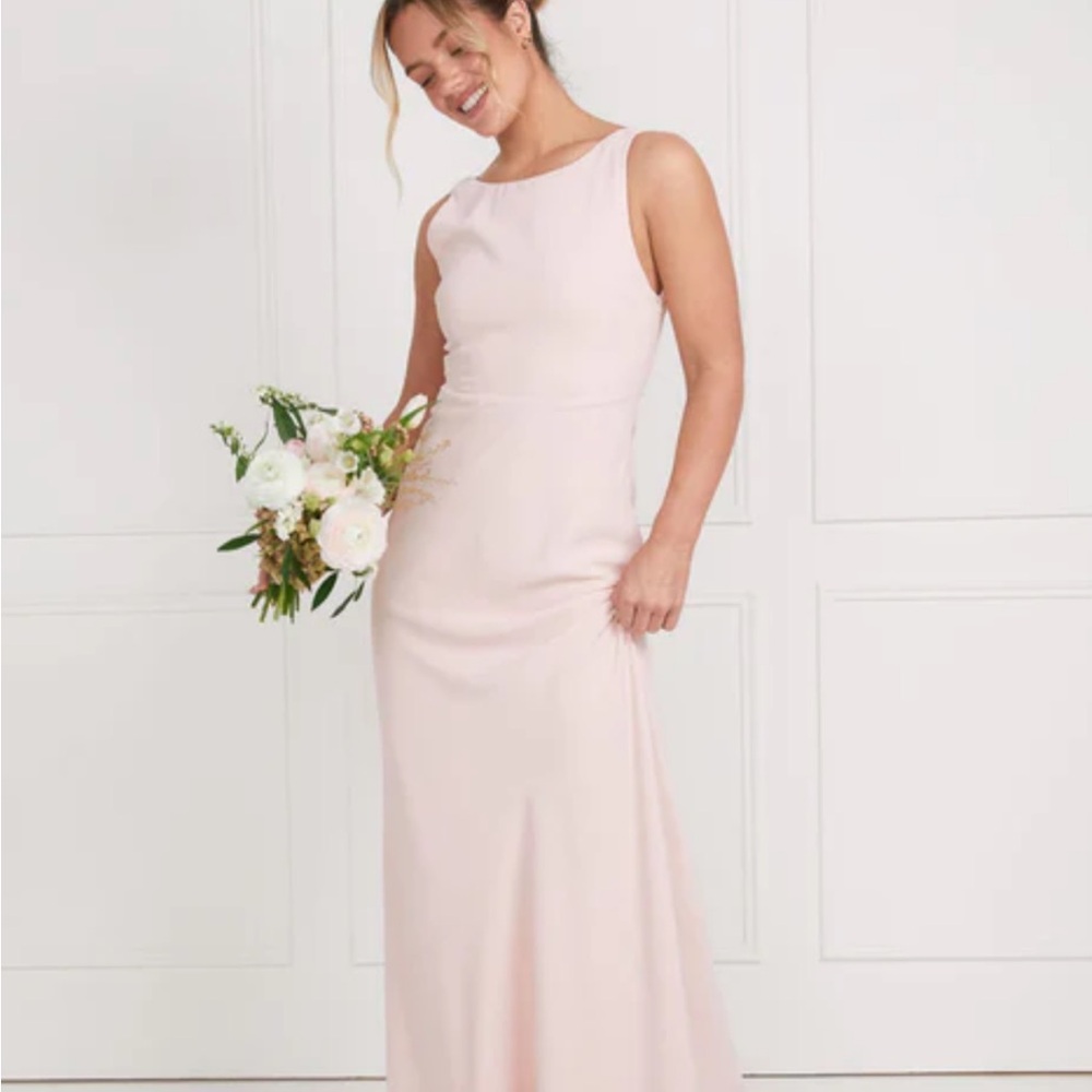 Elegant Pink Sleeveless Dress by Six Stories